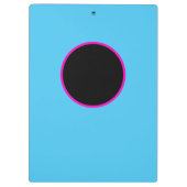 Kute emo Blue Monogram met roze tekst Klembord (Achterkant)