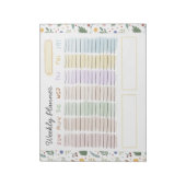 Kute en afspeelbare Floral Pastel Notitieblok (Linkerzijde)