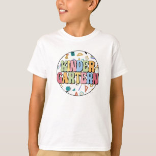 Kute en Colorful Kindergarten Terug naar school T-shirt