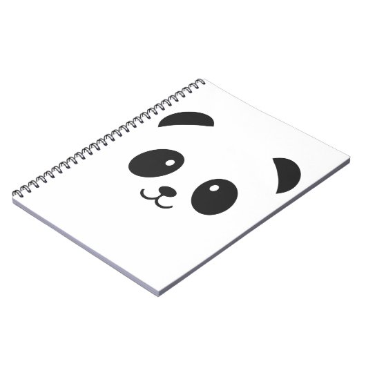 Kute en Cudly Panda-laptop Notitieboek (Linkerzijde)