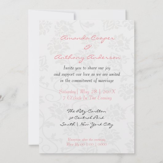 Kute en elegante cartoons kaart (Achterkant)