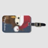 Kute en feestoowl bagagelabel (Voorkant (horizontaal))