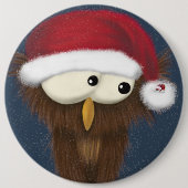 Kute en feestoowl ronde button 6,0 cm (Voorkant)