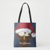 Kute en feestoowl tote bag (Voorkant)