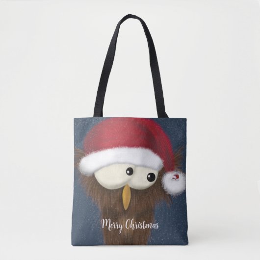 Kute en feestoowl tote bag (Voorkant)