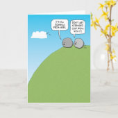 Kute en grappige hele heuvel van hier, zaterdag kaart (Gele Bloem)