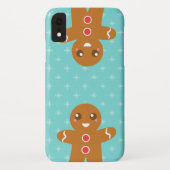 Kute en Happy Gingerbrood Man voor Kerstmis Case-Mate iPhone Case (Achterkant)