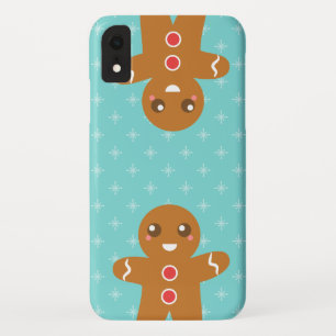 Kute en Happy Gingerbrood Man voor Kerstmis iPhone XR Hoesje