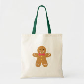 Kute en Happy Gingerbrood Man voor Kerstmis Tote Bag (Voorkant)