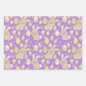 Kute en Happy PaasBunnies Inpakpapier Vel (Voorkant 2)