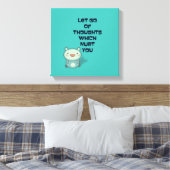 Kute en Inspirerend Aanmoedigende Citaat Canvas Afdruk (Insitu (Slaapkamer))