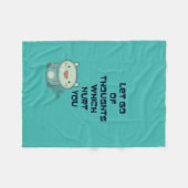 Kute en Inspirerend Aanmoedigende Citaat Fleece Deken (Voorkant (Horizontaal))