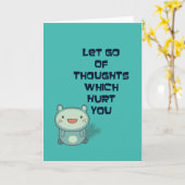 Kute en Inspirerend Aanmoedigende Citaat Kaart (Gele Bloem)