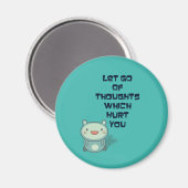 Kute en Inspirerend Aanmoedigende Citaat Magneet (Voorkant / Achterkant)