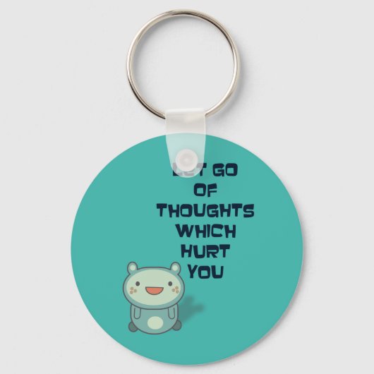 Kute en Inspirerend Aanmoedigende Citaat Sleutelhanger (Voorkant)