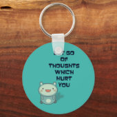 Kute en Inspirerend Aanmoedigende Citaat Sleutelhanger (Voorkant)