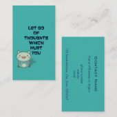 Kute en Inspirerend Aanmoedigende Citaat Visitekaartje (Voorkant / Achterkant)