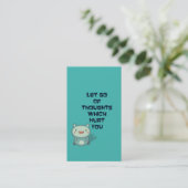 Kute en Inspirerend Aanmoedigende Citaat Visitekaartje (Staand voorkant)