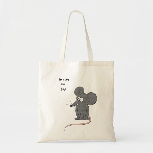 Kute en kleine muis tote bag (Voorkant)