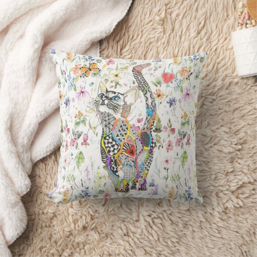 Kute en kleurrijk Sierkussen van karbonade (Deken)