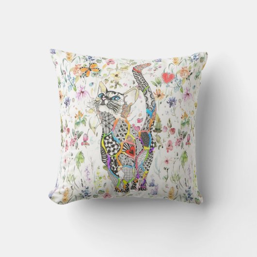 Kute en kleurrijk Sierkussen van karbonade (Voorkant)