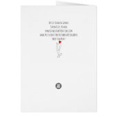 Kute en kleurrijke adopteer het Wenskaart Paw Prin (Achterkant)