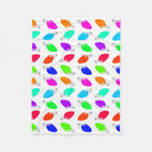 Kute en kleurrijke feestgloeilampen fleece deken (Voorkant)