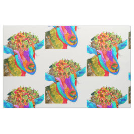 Kute en kleurrijke geitenweefsel stof