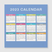 Kute en kleurrijke kalender 2023 | Magneet (Voorkant)