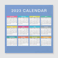 Kute en kleurrijke kalender 2023 | Magneet