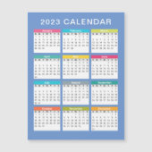 Kute en kleurrijke kalender 2023 | Magnetische kaa (Voorkant)