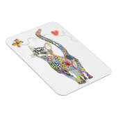 Kute en kleurrijke kat Magnet 3"x4" Magneet (Rechterzijde)
