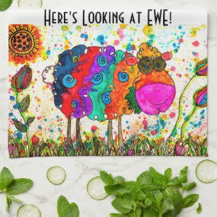 Kute en kleurrijke keukenhanddoeken