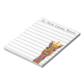 Kute en kleurrijke Llama Alpaca-notebooks Notitieblok (Linkerzijde)