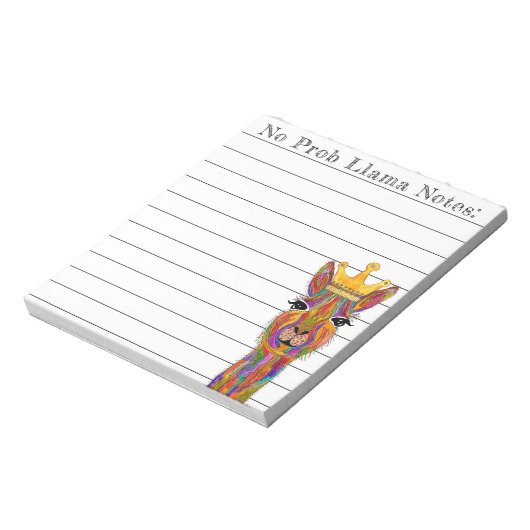 Kute en kleurrijke Llama Alpaca-notebooks Notitieblok (Linkerzijde)