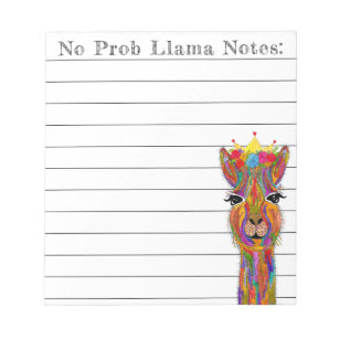 Kute en kleurrijke Llama Alpaca-notebooks Notitieblok
