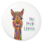 Kute en kleurrijke Llama-deurknop - Keramisch Keramische Knop (Voorkant)