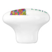 Kute en kleurrijke Llama-deurknop - Keramisch Keramische Knop (Zijkant)