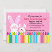 Kute en kleurrijke paasbunny kaart (Voorkant)