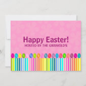 Kute en kleurrijke paasbunny kaart (Achterkant)