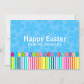 Kute en kleurrijke paasbunny kaart (Achterkant)