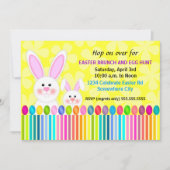 Kute en kleurrijke paasbunny kaart (Voorkant)