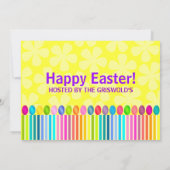 Kute en kleurrijke paasbunny kaart (Achterkant)