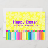 Kute en kleurrijke paasbunny kaart (Achterkant)