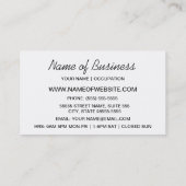 Kute en kleurrijke sterren Babysitter Visitekaartje (Achterkant)