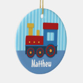Kute en kleurrijke trein voor jongens keramisch ornament (Rechts)