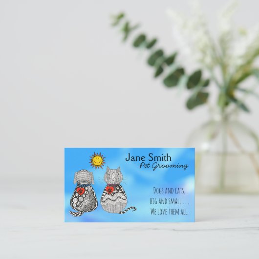 Kute en kleurrijke Visitekaartjes voor het kweken  (Staand voorkant)