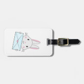 Kute en mooie Bunny holding Love Letter Bagagelabel (Voorkant horizontaal)