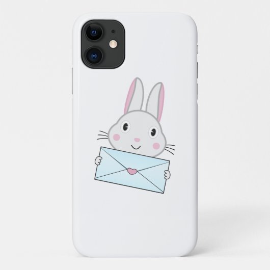 Kute en mooie Bunny holding Love Letter Case-Mate iPhone Case (Achterkant)
