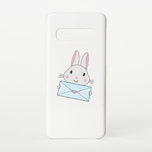 Kute en mooie Bunny holding Love Letter Samsung Galaxy S10 Hoesje